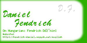 daniel fendrich business card